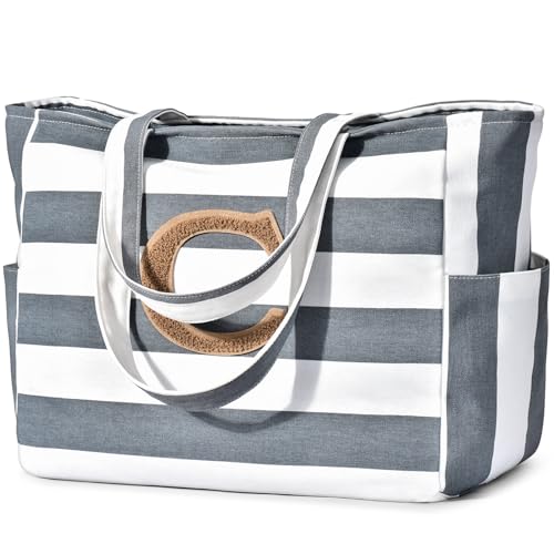 Bolsa de playa grande de viaje para fin de semana en color gris oscuro modelo C
