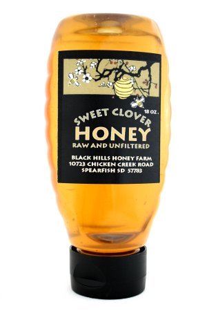 Squeeze Raw Sweet Clover Honey 16 Oz. (Pack of 3)