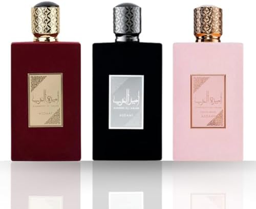 Asdaaf Ameerat Al Arab Prive Rose, Ameer Al Arab & Ameerat Al Arab Arabian Perfumes For Women - Eau de Parfum 100ML (3.4 OZ) COLLECTION, Women Perfume Set With Musky Scent - Long Lasting Perfume