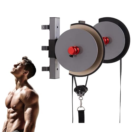 Flywheel - Entrenador centrífugo de sobrecarga, sistema de polea de resistencia ajustable para entrenamiento de fuerza, capacidad de carga de 130 kg, ideal para entrenamientos en casa y oficina