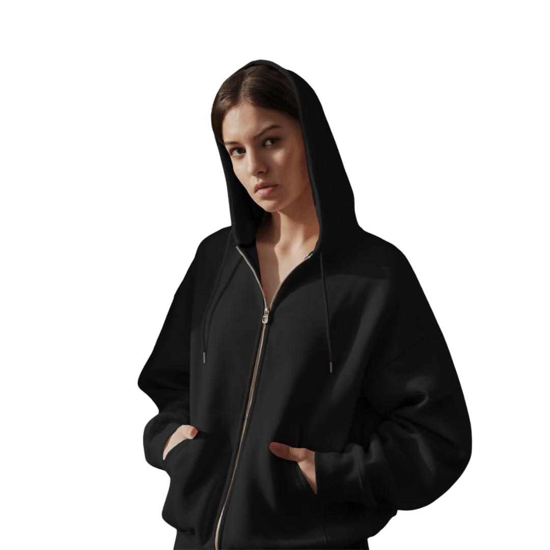Unisex Zipper Regular Hoodies in Premium Cotton Fleece | Soft, Warm & Stylish Winter Wear | Multiple Colors & Sizes | Everyday Comfort Fit for Men & Women-picture-53