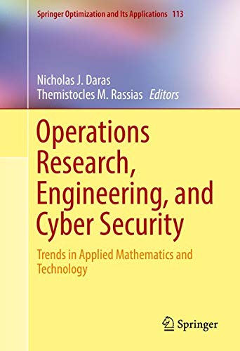 Buy Operations Research, Engineering, and Cyber Security — BookShops.in