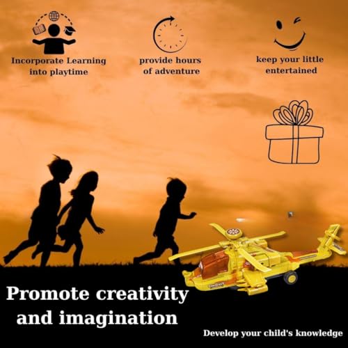 Image of Big Size Helicopter Toy Set for Kids 360 Degree Army Model Plane with Sound & 3D Flashing Colorful Light Toys for Boys and Girls Aircraft Bump & Go Action Model Playset Figurine Airplane