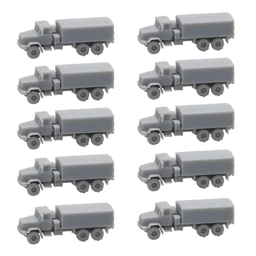 Véhicule militaire KrAZ-6322 échelle 1/350 en résine : lot de 10 tracteurs semi-remorque DIY
