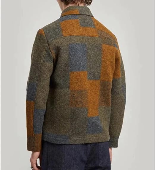 The Bear S02 Jeremy Allen White Multicolor Wool Jacket - The Bear Jeremy Allen White Wool Jacket3