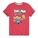 Dog Man and Lil Petey - Youth Short Sleeve Tee Heather Red
