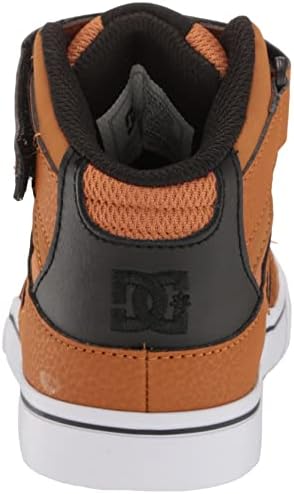 DC Unisex-Child Pure HIGH-TOP Skate Shoe, Wheat/Black, 3 US Little Kid | Image 2