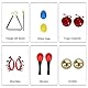 Musikinstrumente Kinder, Ulifeme 24 Stücke Holzspielzeug Musical Percussion Instrumente Set für Kleinkinder und Baby, Musik Kinderspielzeug Geschenke, Xylophon Percussion Instrumente in Tragetasche