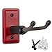 String Swing Ukulele Wall Mount Stand for Mandolin Ukele Banjo â€“ Concert Pineapple Soprano Tenor and Baritone Compatible â€“ Safety Home or Studio Accessories without Case â€“ Red CC11UK