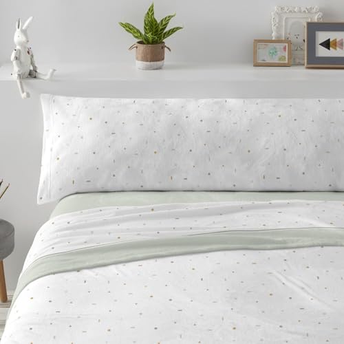 Image of Burrito Blanco | Coral Sheets | Bed 135 cm (+Sizes Available) | Design 997 | Mint Color (135 x 190 /200 cm.)