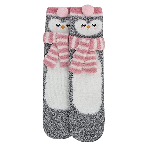 Image of Snoozies Fuzzy Funny Socks for Women, Christmas Sock 1 Pair, Cozy Winter Holiday