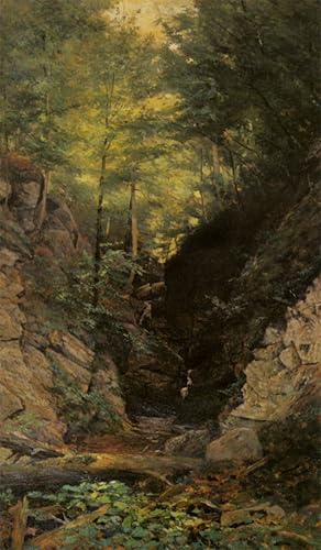 Affiche toile forêt Kensett pour illuminer un intérieur sombre et décorer vos murs