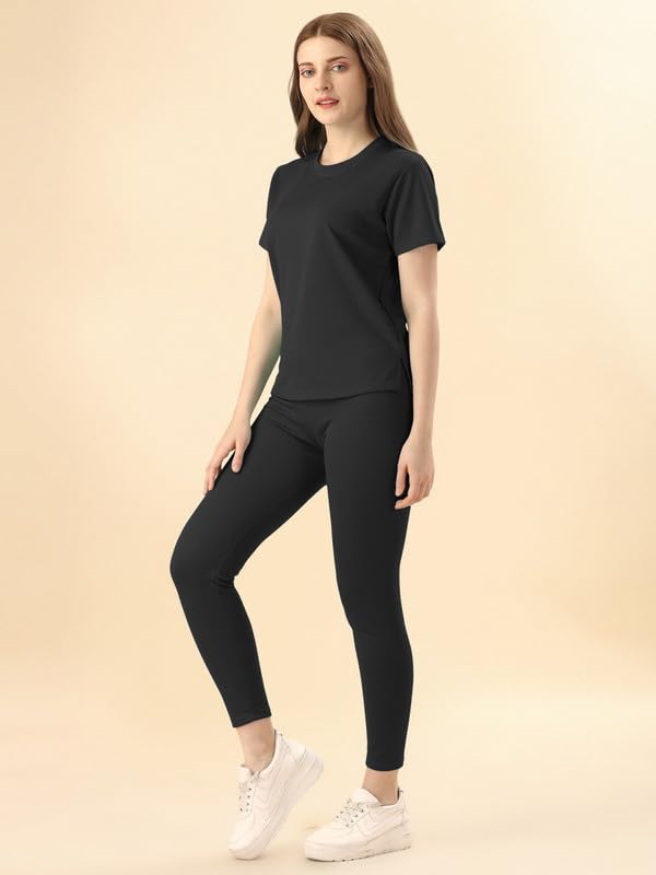 Image of DTR FASHION Cotton Blend Styled With Solid Lining Tracksuit | Co-ord Set For Women| Active Wear Suit Set For Women