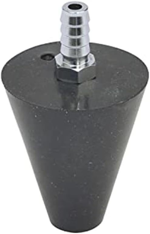 Mityvac MVA660 Power Steering Air Bleeding Adapter Kit for Hand Vacuum Pumps, Fits 5/8" - 1-5/8" ID Pump Necks, Rubber, Cone-Shaped Design, 1/4" Barbed Connection, Air-Tight Reservoir Seal