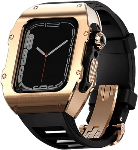 CEKGDB 44mm 45mm XeXX`[vP[Xo[vohAApple Watch 8 7 6 5 4 SE V[YpARm ϏՌX|[cohP[X Mod LbgANZT[(G,44MM)