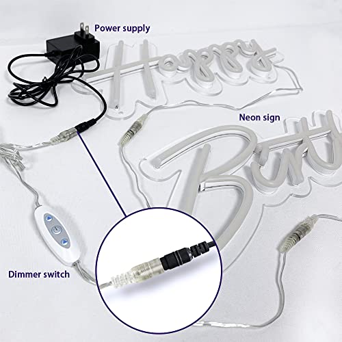 Image of jXIN 12V DC Sensitive Dimmer Switch for Neon Sign, Low Voltage Unique Female Male Connector with 2 Female Power Jack Adapter Suitable for LED Strip Light