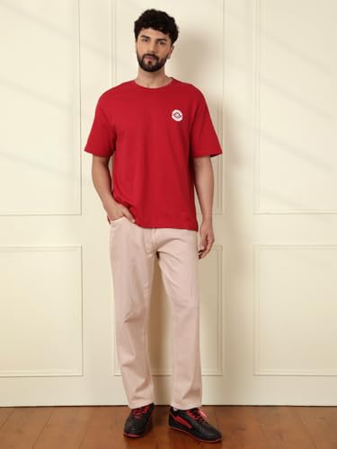 Image of WROGN Men's T-Shirt | Graphic Print | Oversized Fit