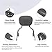 Dasen Detachable Sissy Bar Compatible with Harley Touring, Passenger Backrest Quick-Release Fit Touring Road Glide Street Glide Electra Glide Road King 2009-2025 Black