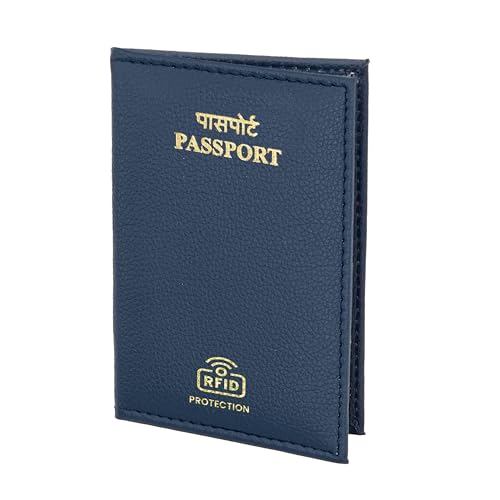 Storite RFID Blocking PU Leather Travel Passport Holder Cover Travel Wallet Organiser Passport Case Travel Document Organiser for Men & Women (Blue) (B07NNCSJ5R) Amazon Price History, Amazon Price Tracker