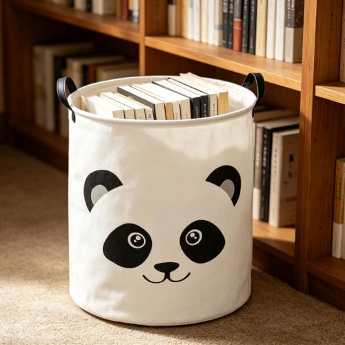 Image of Baby Laundry Hamper,Kids Laundry Baskets,Waterproof Storage Bin(Panda)