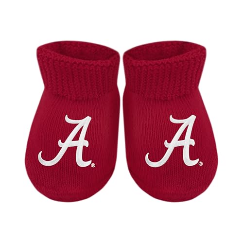 Baby Bootie Sock - Alabama Crimson Tide - Crimson - Newborn - 6 Mos