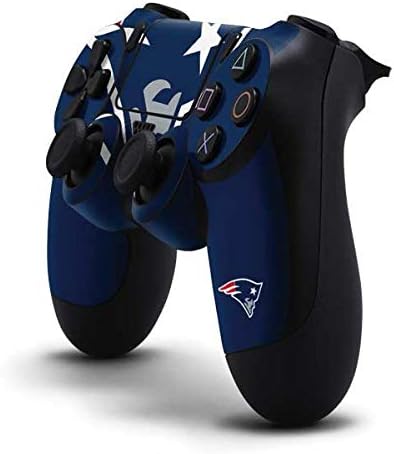 Vista 38 de Skinit Calcomanía para juegos compatible con el controlador de PS4, diseño oficial de los New England Patriots de la NFL, en blanco y negro