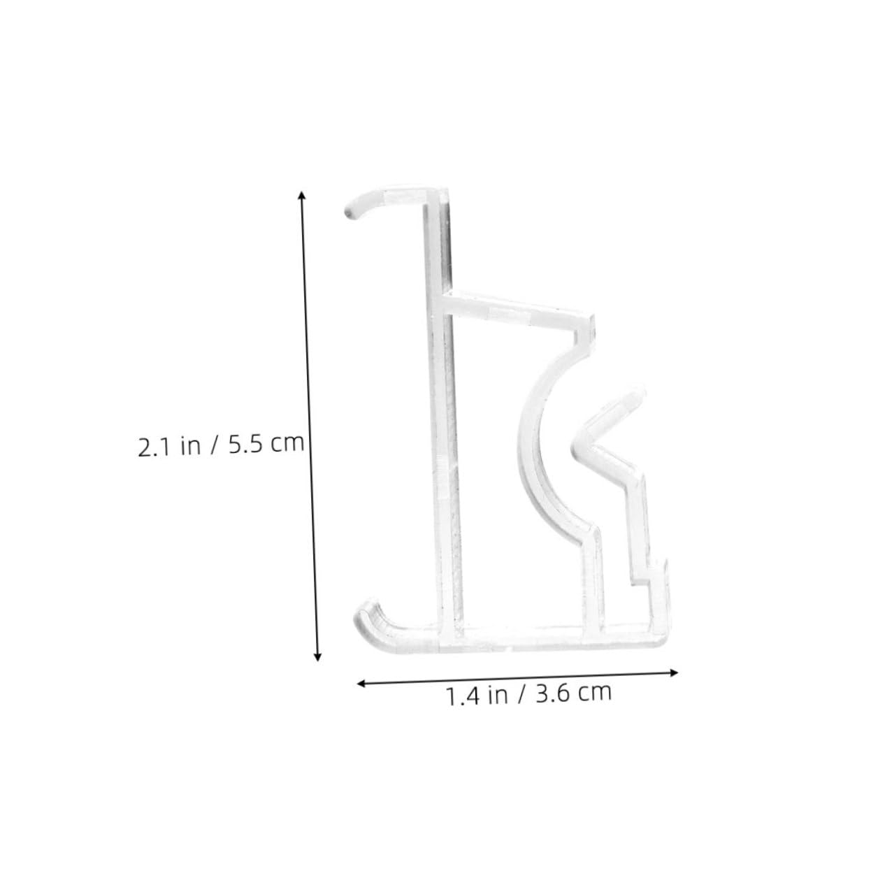 PRETYZOOM 20Pcs Clear Plastic Valance Clips for Blinds Carrier Clips for Vertical Blinds Versatile Window Drapery Hardware for Home Office Store Use