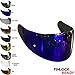 Produktbild VRacing Visier Shoei Gt Air Helmvisier Gt air 2 II Neotec 1 Helm Cns-1 Aftermarket Pinlock Ready (Blau Chrome)