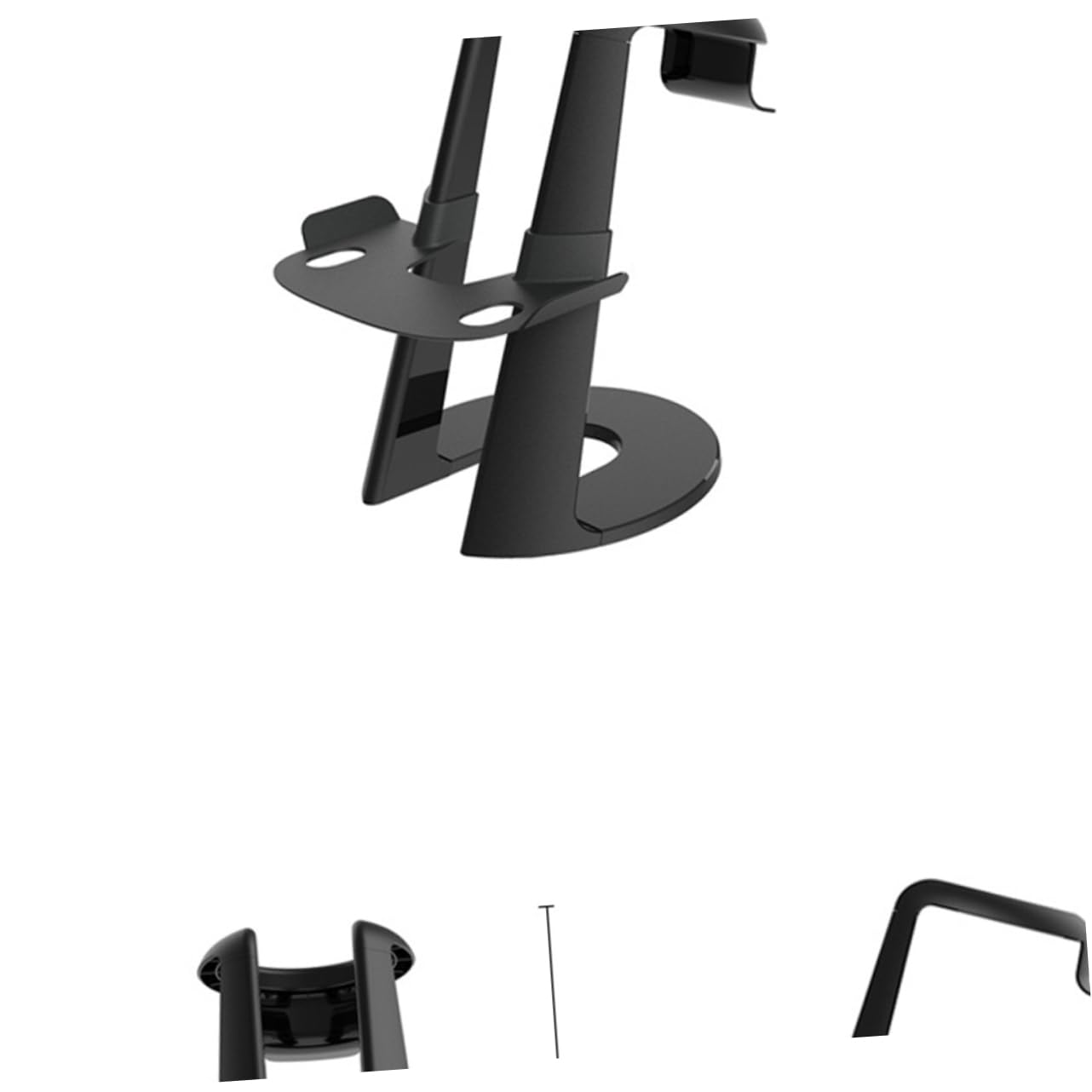 Supporto Vr per Visore Display Nero in Plastica Rimovibile | Struttura Smontabile, Pratica da Trasportare, Compatibile con Dispositivi e Accessori per Esposizione Ordinata