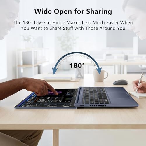 Image of ASUS Vivobook 15 Laptop, 15.6 inch FHD Display, Intel Core i9-13900H, 32GB RAM, 1TB SSD, Next Gen AI Ready, Webcam, Backlit Keyboard, Fingerprint Reader, Wi-Fi 6, Win11 Pro, Black, Bundle with PCO Cooler