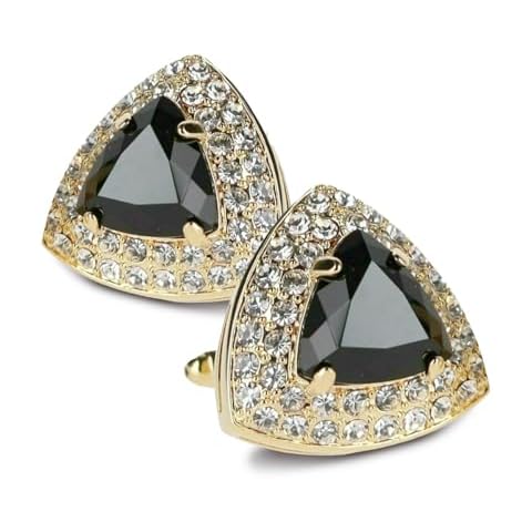 Vittorio Vico Triangular Crystal Cuff Links Cover