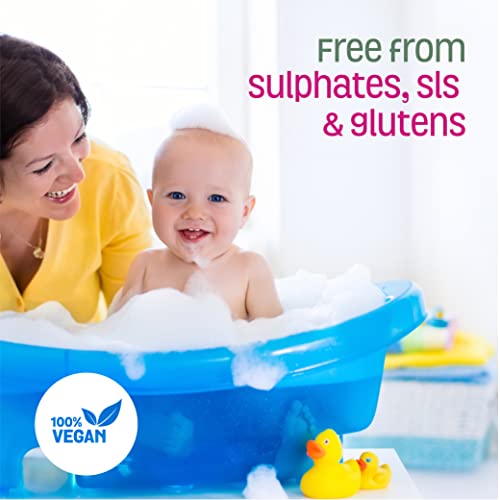 Nature's Baby Organics 3 -In-1 Baby Shampoo, Body Wash And Face Wash, Formulated For Problem And Sensitive Skin, No Sulfate Or Artificial Fragrances - Tear Free - Lavender Chamomile 16Oz (Pack Of 2) #TOP4