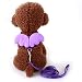 Csheng Hundegeschirr Hunde Leine Hundegeschirr für mittlere Hunde Kein Zuggurt für Hunde Hundegeschirr klein verstellbar Hundegeschirr und Bleisätze Purple,m