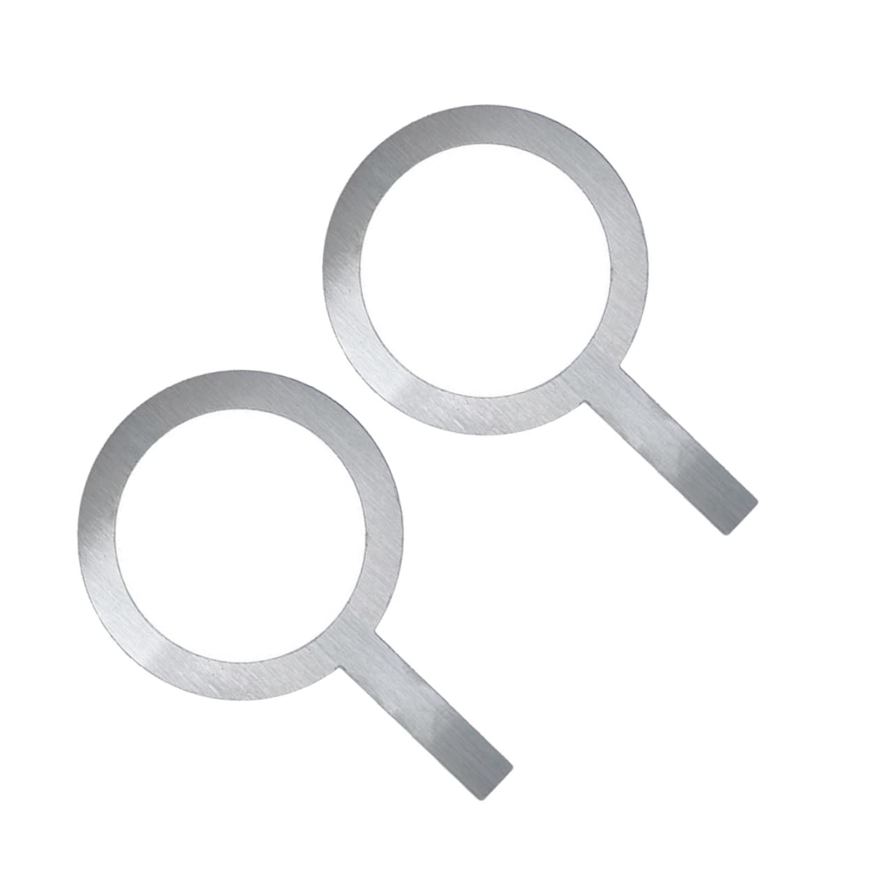 Sosoport 2Pcs Stainless Steel Milk Tea Ring Baking Cup Rim Protective Cover with Handle for Dessert Lightweight Scald Easy to Clean