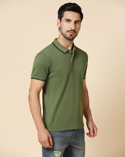 Image of INKKR Men's Solid Regular Fit T-Shirt