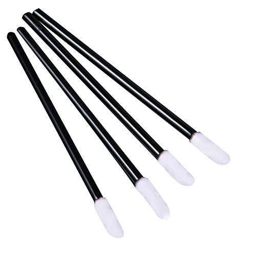 Preisvergleich Produktbild Hacoly 50er Einweg Lippenpinsel Lipgloss Lippen Bürsten Lipliner Bürste Lippenstift Kosmetik Zauberstab Make up Pinsel Tool Wands Applicator - Schwarz
