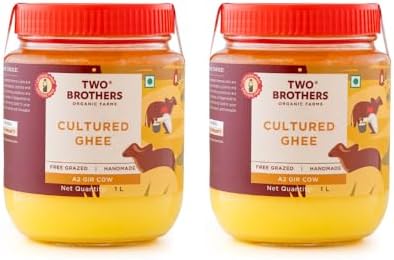 A2 Ghee Butter Grass Fed | Gut Friendly | High Smoking Point | Non GMO | Omega 3 | 66 Oz.