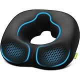 AUVON Sensitive Care Donut Pillow Seat Cushion for Hemorrhoids & Post-Surgery, Sciatica Relief, Donut Chair Cushions with Sloped Design for Thigh Pressure Relief, Memory Foam Lifting Cushions