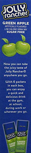 Jolly Rancher Drink Mix Green Apple -- Six Sticks in one Box - Image 3