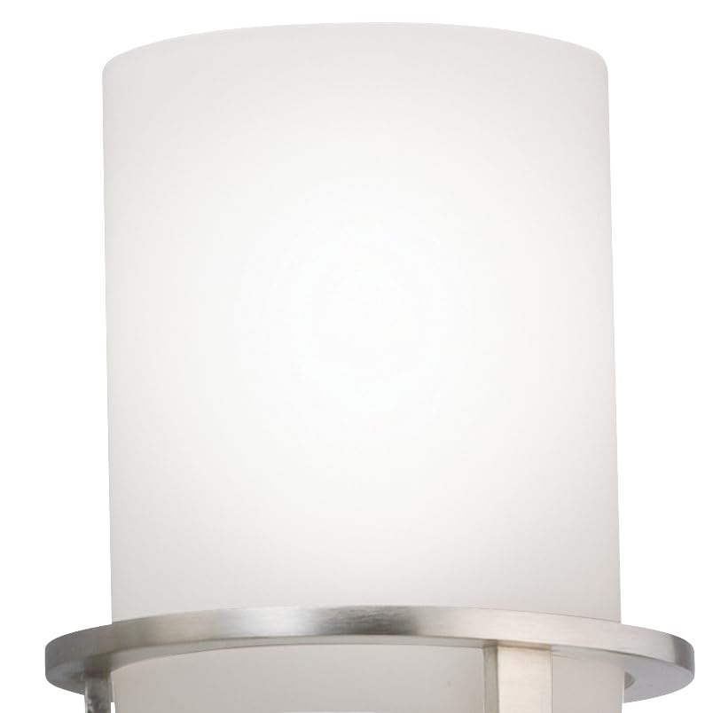 Image of Kichler Hendrik 24 inch Vanity Light in Brushed Nickel, 3-Light Modern Bathroom Vanity with Satin Etched Cased Opal Glass, (24 inch W x 8 inch H), 5078NI