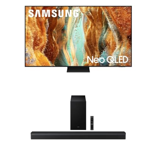 Image of Samsung 85-Inch Class Neo QLED QN70F 4K Mini LED Smart TV (2025 Model) NQ4 AI Gen2 Processor, Quantum Matrix Technology Slim + Samsung B-Series Soundbar HW-B750F 5.1 ch Subwoofer (2025 Model)