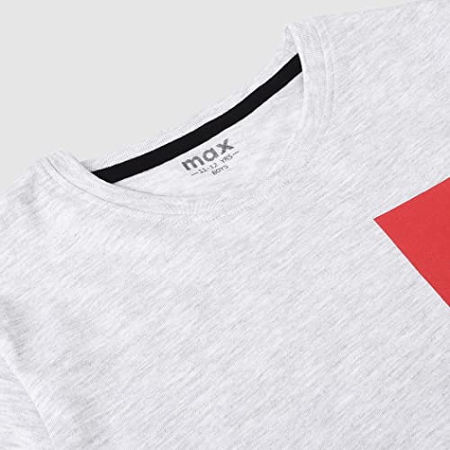 Image of Max Boys Printed Crew Neck T-shirt