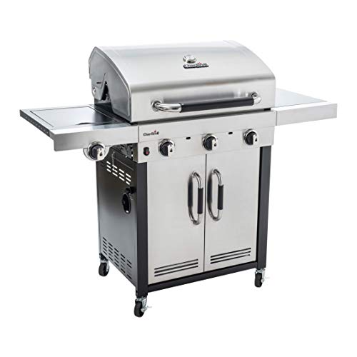 Char-Broil Advantage Series™ 345S, Barbecue In Acciaio Inox A Tre Bruciatori Con Bruciatore Laterale, 137.5 x 59.4 x 115.5 Cm