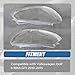 FZJDSD 1Pair Headlight Lens Cover Compatible with Volkswagen Golf 6 MK6 GTI 2010 2011 2012 2013 2014 2015 Replace 5K1941751D 5K1941752D 5K1941753E 5K1941754E 5K0941753C 5K0941754C