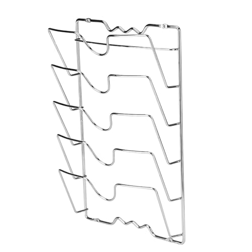 Supports De Couvercle De Casserole Pour Cuisine, Support De Rangement Mural Pour Couvercles De Casseroles, Support Pour Armoires De Cuisine, Porte-Couvercles...