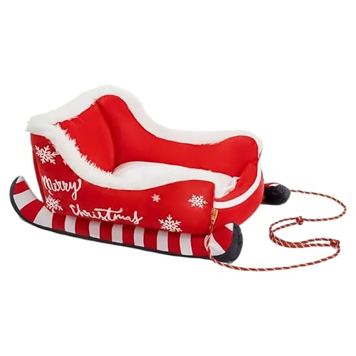 Lit pour chien lavable et coussin chat déhoussable en peluche antidérapante