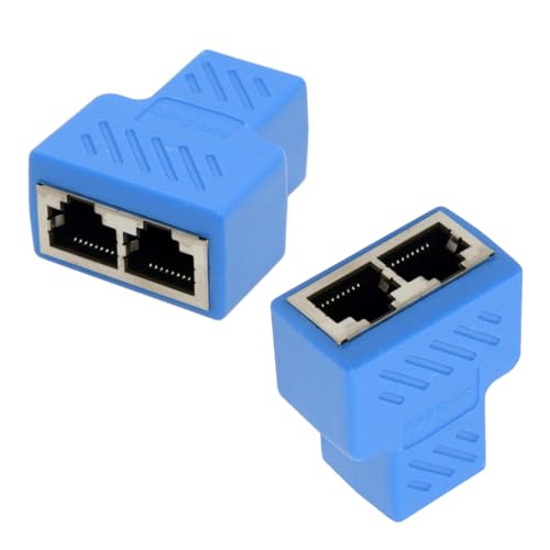 Double prise Ethernet RJ45 Cat6 JSER pour connecter Smart TV et console de jeux