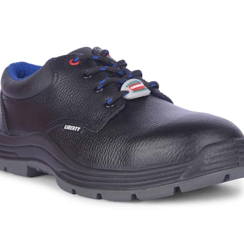 Image of Liberty Freedom SURKSHA2SJ Black Safety Lacing Oxford Shoes for Men - 5