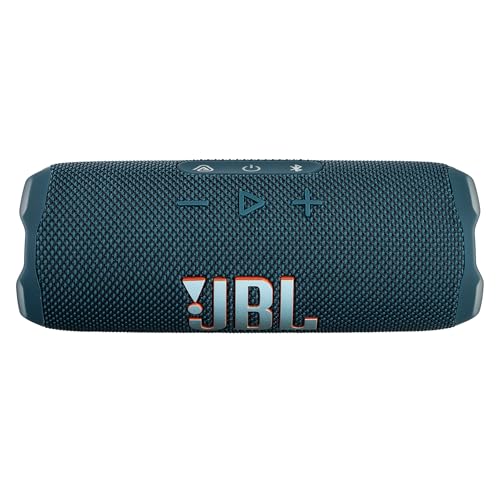 Image of JBL FLIP 7 (Blue) Waterproof Portable Speaker Bundle with X-Halo Hardcase (Black)