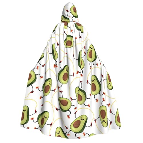 Cape à capuche avocat unisexe pour déguisement de sorcière et cosplay de Noël